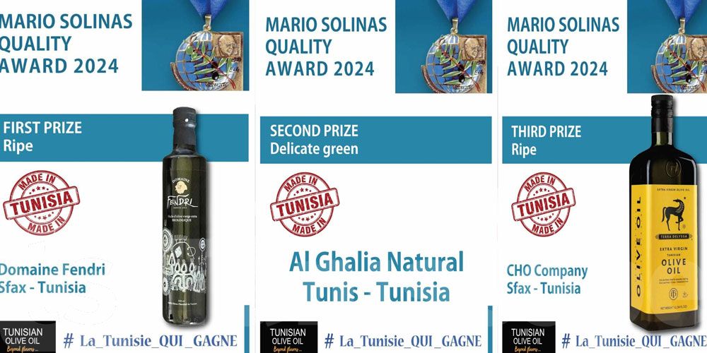  تتويج 15 مؤسسة تونسية  في المسابقة العالميّة لأحسن زيت زيتون معلب  "ماريو سوليناس 2024" بإسبانيا