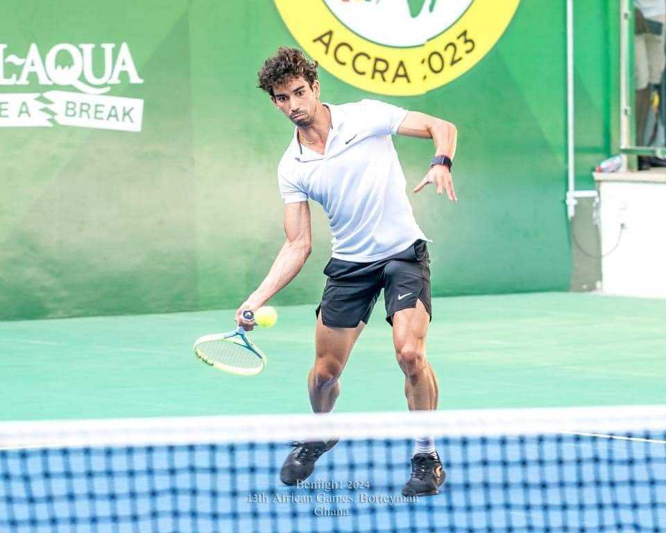 معز الشرقي يترشح لنهائي الالعاب الافريقية للتنس