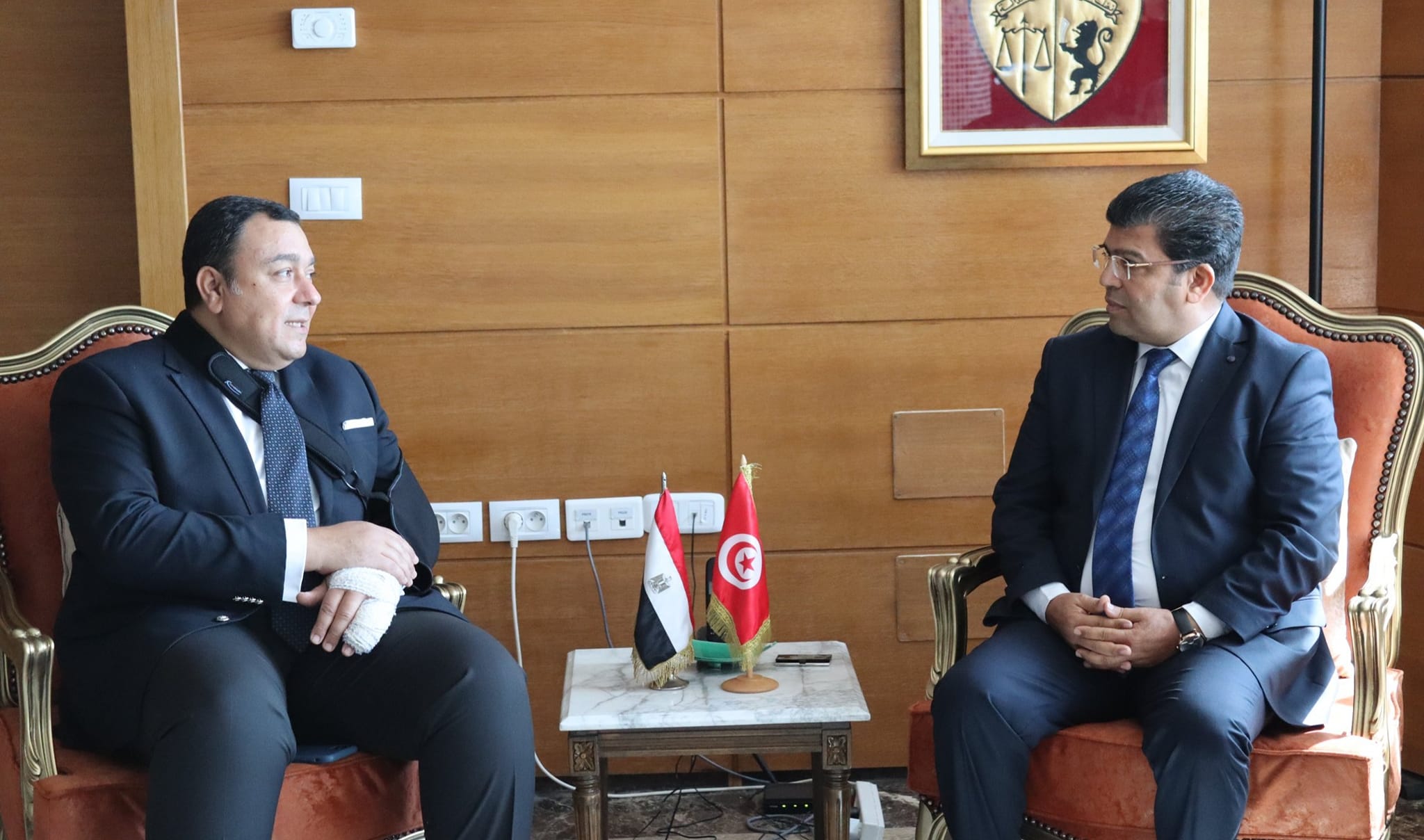  تطوير أواصر التّعاون المشترك محور لقاء  المدير العام للديوانة بسفير مصر بتونس  