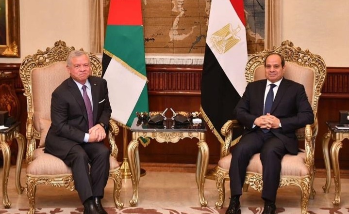 الرئيس المصري وملك الأردن يُحذران من خطورة استمرار حرب غزة