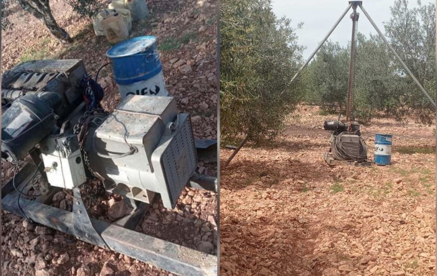 بوفيشة : حجز معدّات حفر آبار عشوائية بوفيشة : حجز معدّات حفر آبار عشوائية