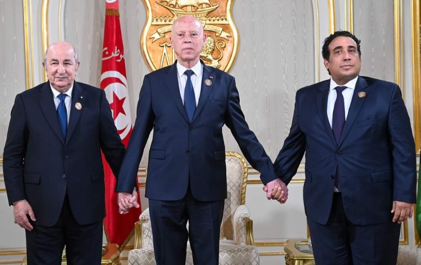 فيديو/الاجتماع التشاوري الأوّل بين قادة البلدان الشقيقة الثلاثة تونس والجزائر وليبيا