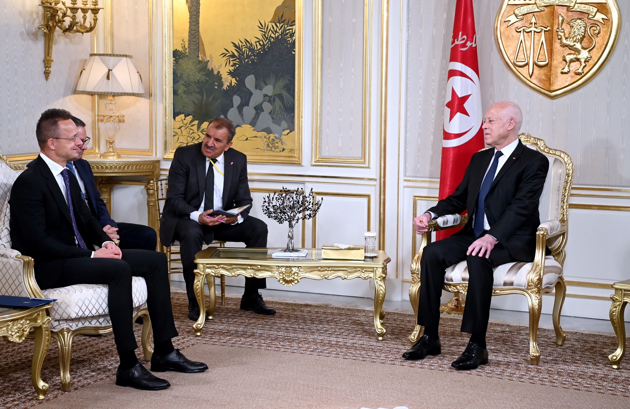 خلال لقائه وزير الشؤون الخارجية المجري/ سعيد: تونس بلد قانون ولا تقبل أن يقيم على أراضيها من هو خارج عن القانون