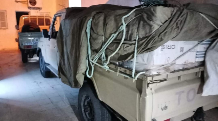 بقيمة جملية فاقت الـ400 ألف دينار.. احباط محاولة تهريب كمية من البضائع الاستهلاكية المهربة 