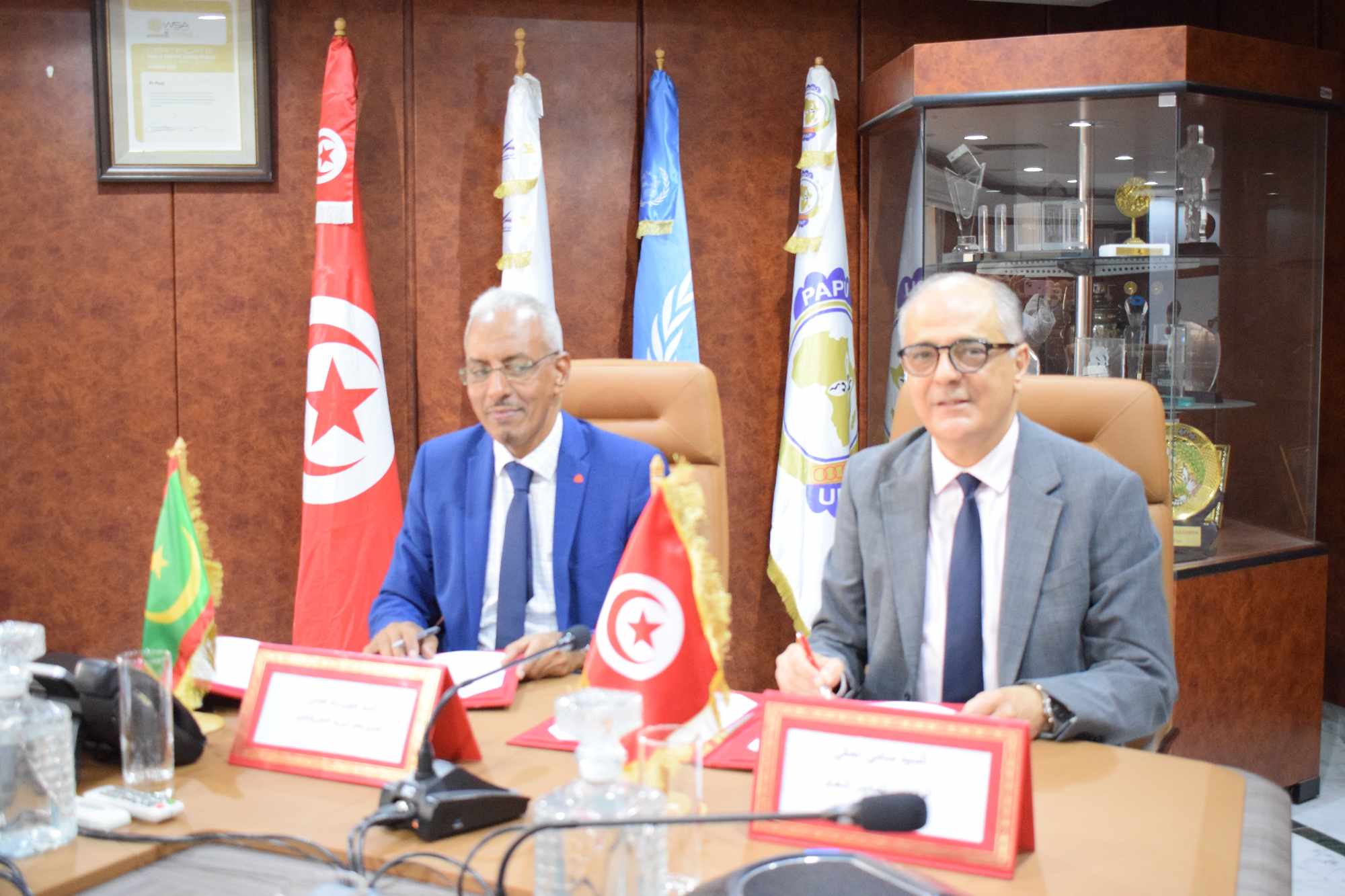 إمضاء إتفاقية تعاون ثنائي بين البريد التونسي وبريد موريتانيا