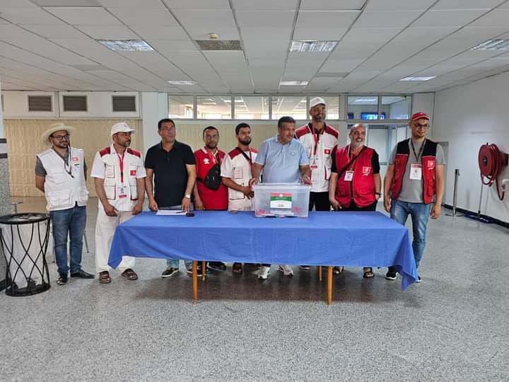 صور  /انطلاق الرحلة الثانية  لحجيج ولاية مدنين  من مطار جربة جرجيس  