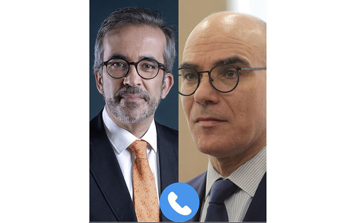 تفعيل الاستحقاقات الثنائية أهم محاور مكالمة هاتفية بين وزير الخارجية ونظيره البرتغالي