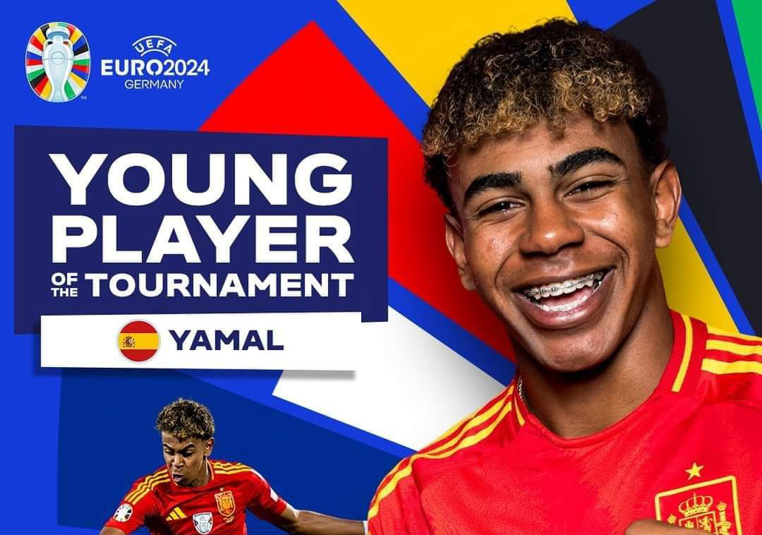 يويفا يختار الإسبانى لامين يامال أفضل لاعب شاب في يورو 2024 يويفا يختار الإسبانى لامين يامال أفضل لاعب شاب في يورو 2024