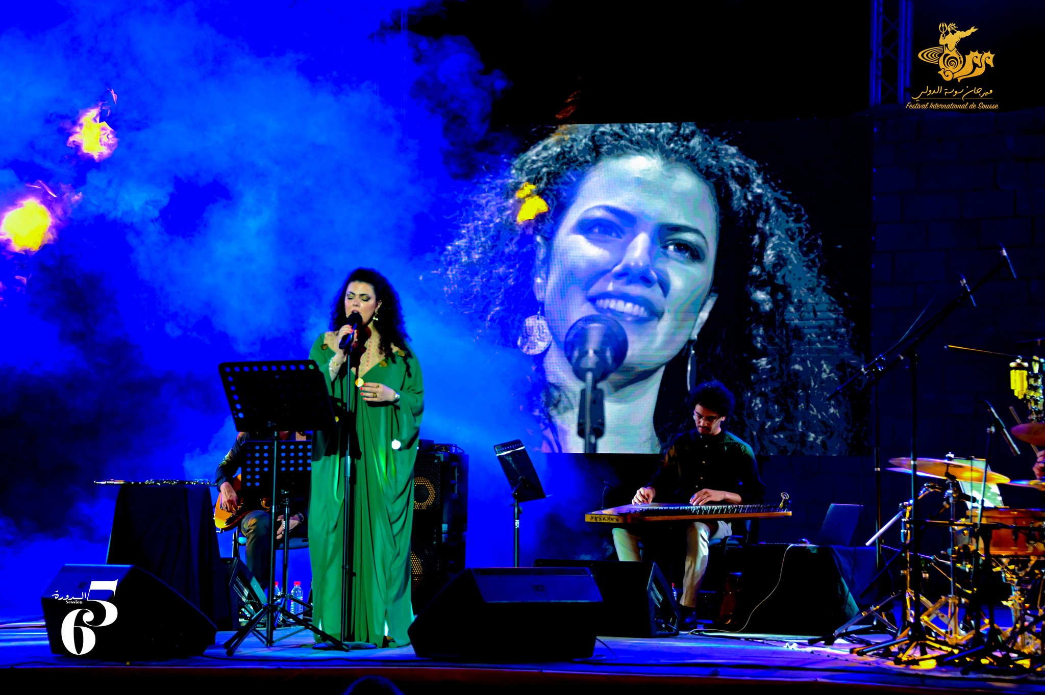 مهرجان سوسة الدولي..   الفنانة الفلسطينية ناي البرغوثي .. صوت مميّز تخلّف عنه الجمهور