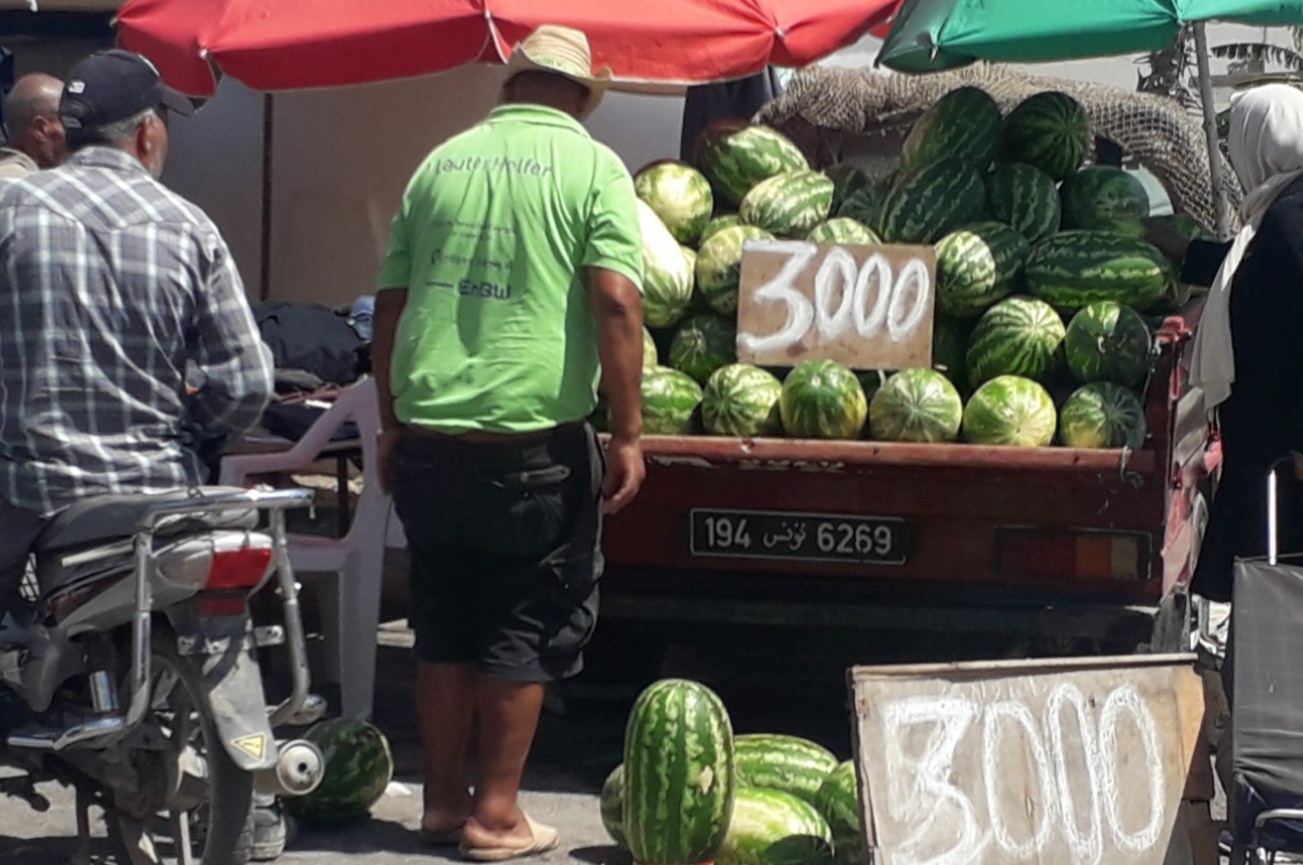 منوبة.. تراجع أسعار" الدلاع" وسط وفرة المنتوج و عزوف عن الشراء  !