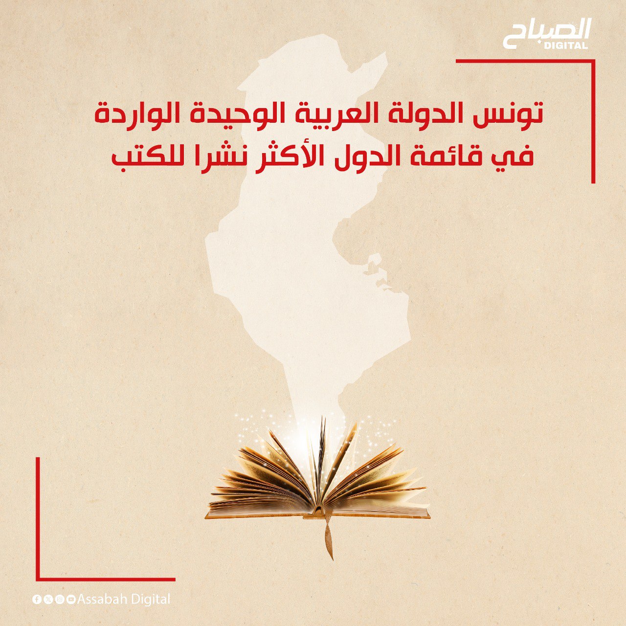 🔴 أنفوغراف || تونس الدولة العربية الوحيدة الواردة في قائمة الدول الأكثر نشرا للكتب