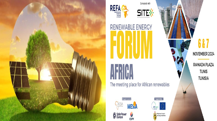 لأول مرة ينعقد في تونس..  منتدى الطاقة المتجددة الأكبر في إفريقيا يجمع أكثر من 13 دولة