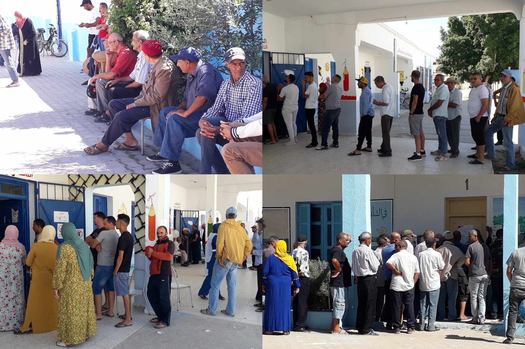 بالصور /  طبربة..تواصل العملية الانتخابية وزيادة توافد فئة الشباب على مراكز الاقتراع