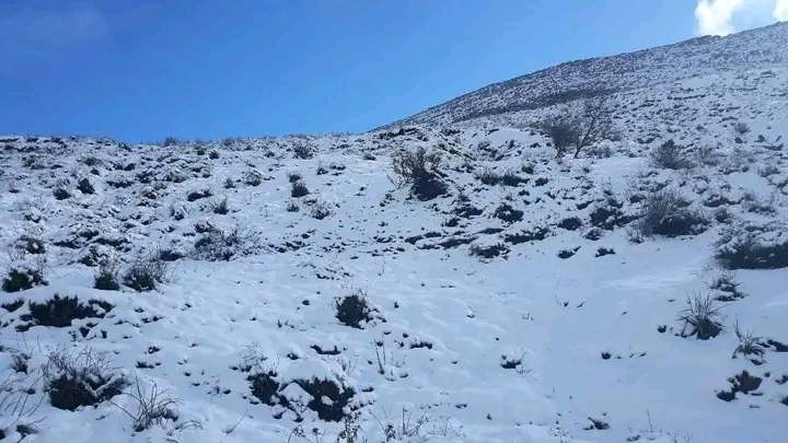 غار الدماء.. الثلوج تكسو المرتفعات غار الدماء.. الثلوج تكسو المرتفعات