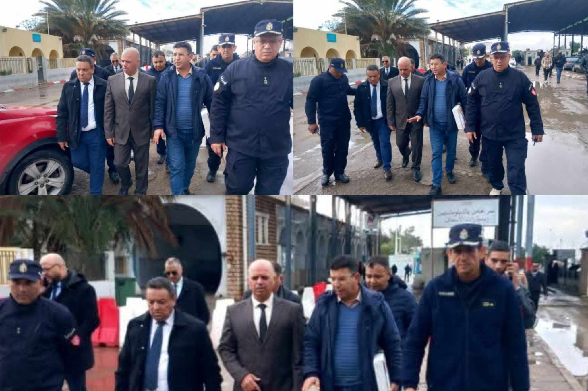 وزير النقل يؤدي زيارة تفقد إلى معبر راس جدير وزير النقل يؤدي زيارة تفقد إلى معبر راس جدير