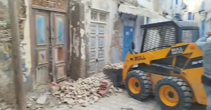 القيروان..هذه حالة المتضررة من انهيار جزء من بناية بالمدينة العتيقة القيروان..هذه حالة المتضررة من انهيار جزء من بناية بالمدينة العتيقة