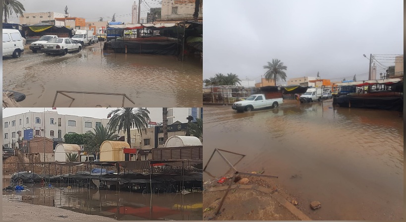 مدنين..استبشار بالغيث النافع في انتظار اتمام مشروع حماية المدينة من الفياضانات مدنين..استبشار بالغيث النافع في انتظار اتمام مشروع حماية المدينة من الفياضانات