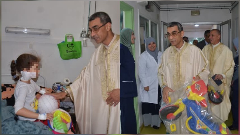   والي سوسة يزور الأطفال المقيمين بقسم طب الأطفال بمستشفى فرحات حشاد