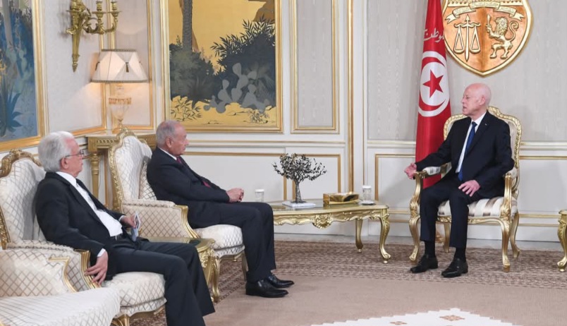لدى استقباله الأمين العام لجامعة الدول العربية.. رئيس الجمهوريّة يشدّد على موقف تونس الثابت بشأن الحق الفلسطيني 