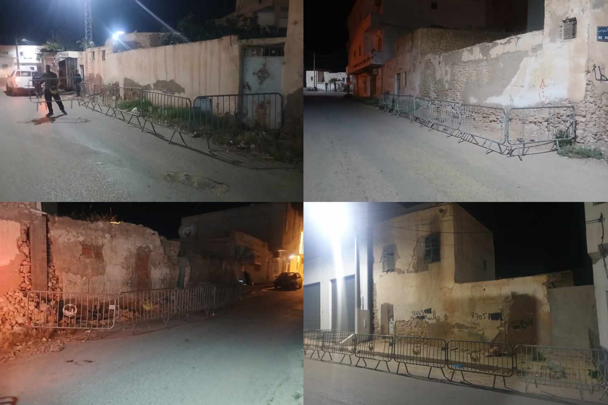  مدنين.. حواجز حول البناءات الآيلة للسقوط