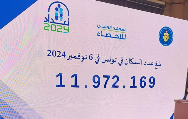 التعداد العام للسكان والسكنى 2024: عدد سكان تونس يبلغ 11.972.169