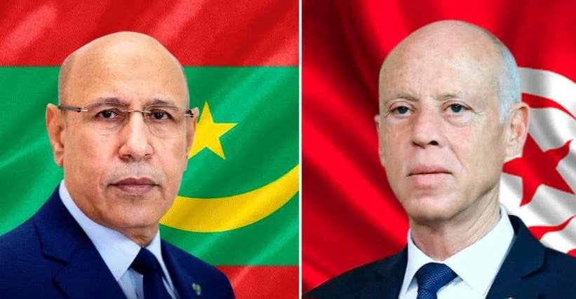 في مكالمة هاتفية.. رئيس الجمهوريّة يهنئ رئيس الجمهوريّة الموريتانية بفوز المرشح الموريتاني سيدي ولد التاه برئاسة البنك الافريقي للتنمية