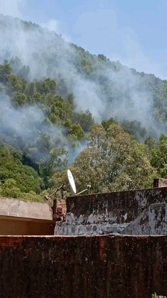 نفزة.. اندلاع حريق بجبل السيوف 