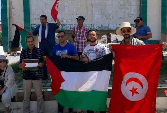 جندوبة.. مسيرة مساندة لقافلة الصمود