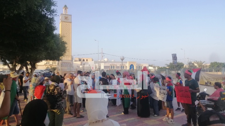  جرجيس.. وقفة الصمود لمساندة الشعب الفلسطيني