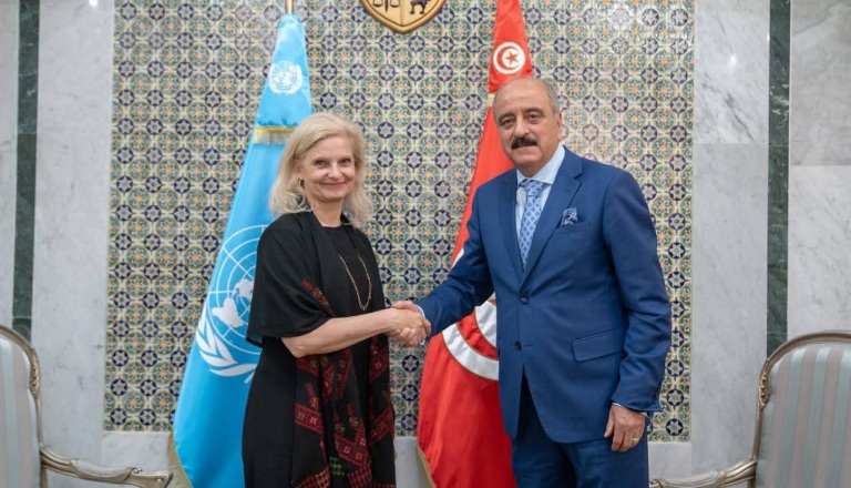 وزير الخارجية يلتقي رئيسة فريق المراجعة الاستراتيجية لبعثة الأمم المتحدة للدعم في ليبيا