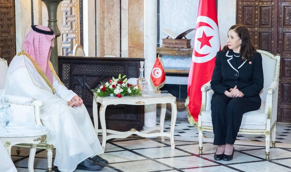التعاون التونسي السعودي ومتابعة تمويل وإنجاز المشاريع التنموية محاور لقاء رئيسة الحكومة بالرئيس التنفيذي للصندوق السعودي للتنمية