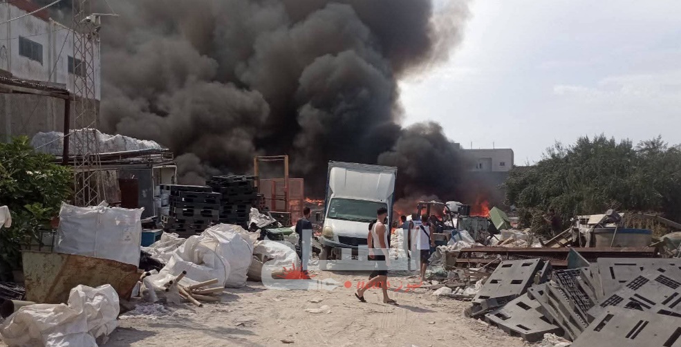  المنستير .. نشوب حريق في مصنع حفاظات ببوحجر