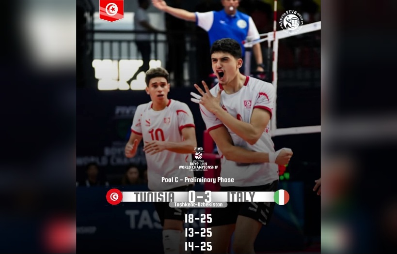 الكرة الطائرة.. منتخب أقل من 19 سنة ينهزم أمام إيطاليا