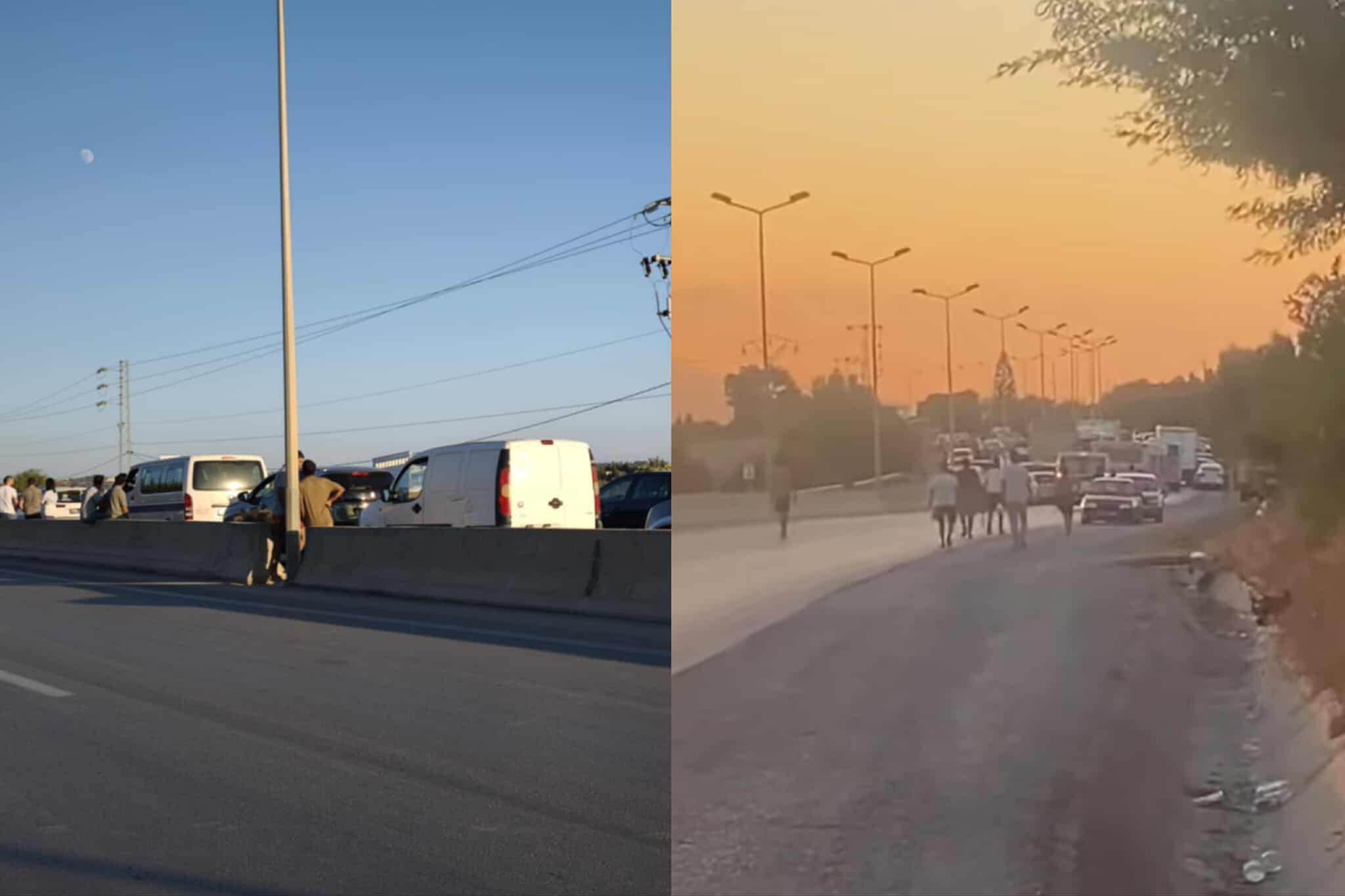 بوعرقوب.. أهالي منطقة بوعلي يغلقون الطريق إثر وفاة طفل بحادث مرور 
