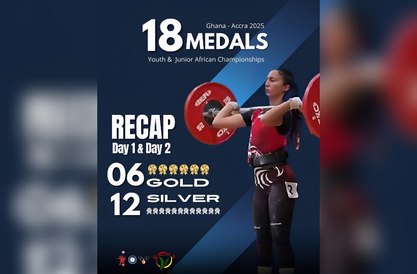 البطولة الإفريقية للأصاغر والأواسط لرفع الاثقال.. تونس تحقق 18 ميدالية 
