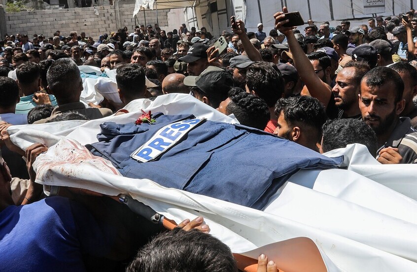  استشهاد الصحفي حسن دوحان برصاص إسرائيلي جنوب غزة