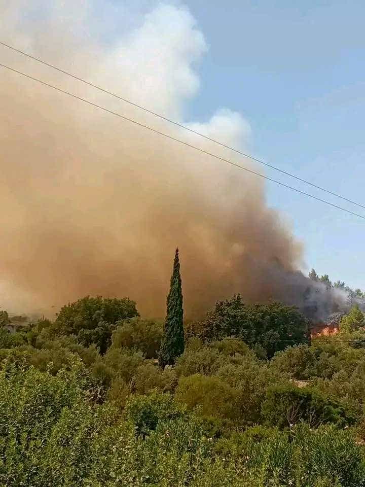 طبرقة.. اندلاع حريق بمنطقة السواقي