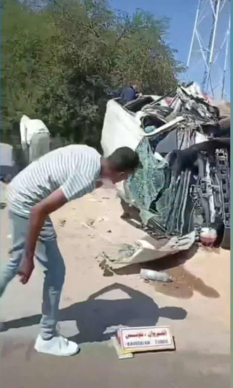 كندار.. حادث مرور يتسبب في ثلاث إصابات خطيرة وخسائر مادية