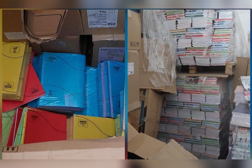 خلال حملة رقابية مشتركة ..الادارة الجهوية للتجارة بتونس تحجز فعليا أكثر من 15500 كراس مدرسي
