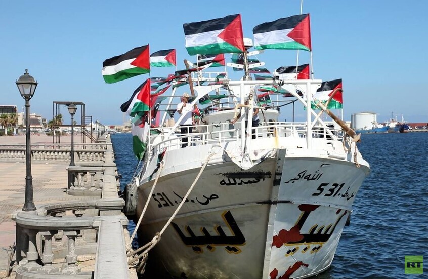 ليبيا تنضم إلى أسطول الصمود العالمي بسفينة "عمر المختار"