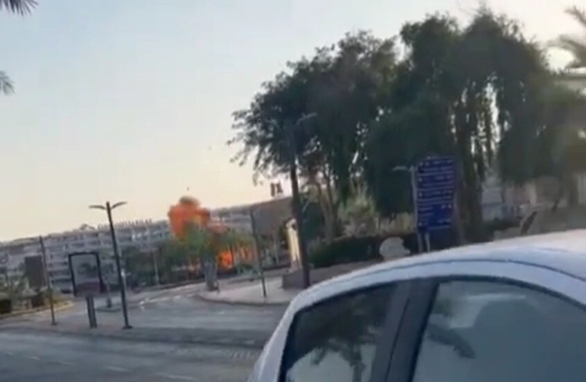 فلسطين المحتلة.. اصابات في سقوط مسيرة يمنية في منطقة سياحية بايلات 