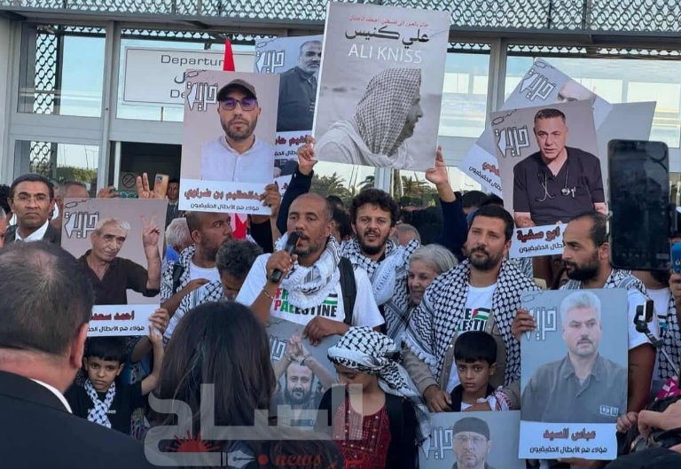 بعد إطلاق سراحهم من سجن الاحتلا.ل الصهيو ني.. وصول 15 تونسيا قادمين من الأردن 