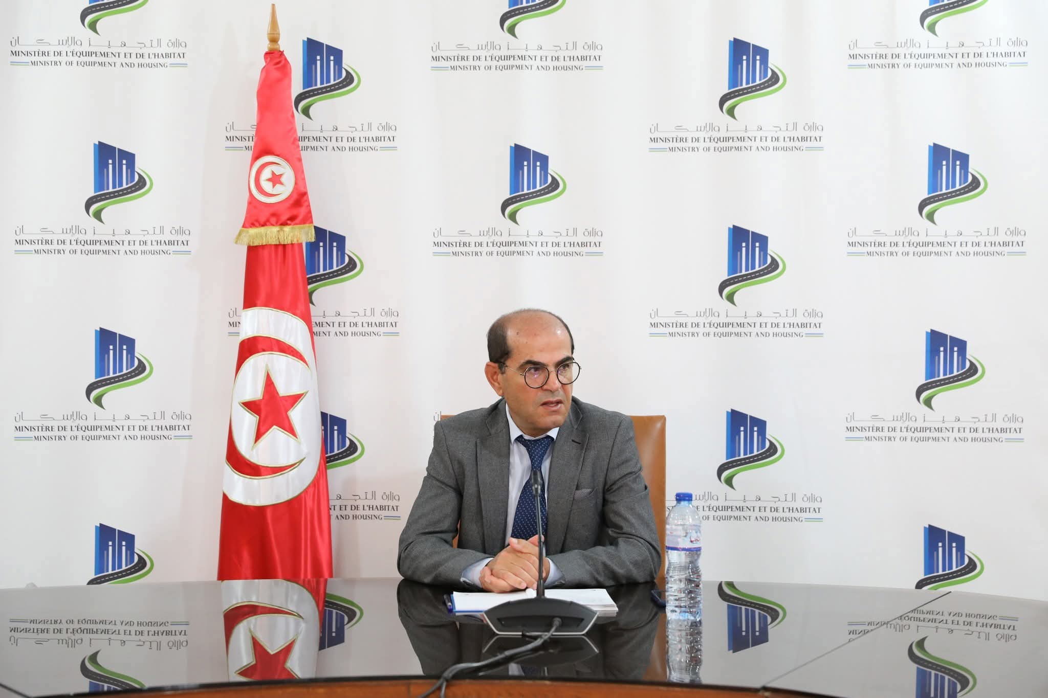 وزير التجهيز يتابع تقدم أشغال مضاعفة الطريق الرومانية جربة جرجيس