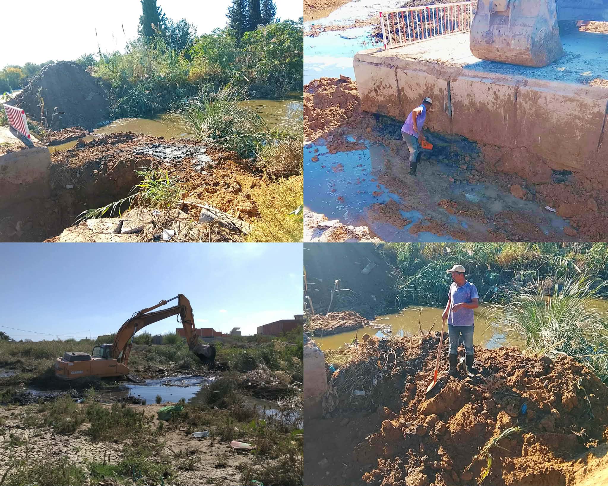  سوسة.. مصالح مندوبية الفلاحة تتدخل لجهر وادي شط الرمان