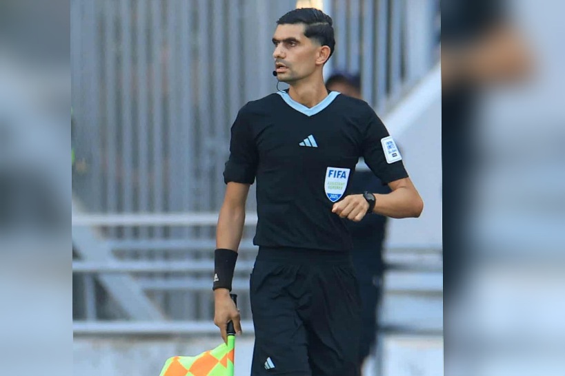 الضويوي ضمن طاقم تحكيم مباراة ألمانيا وكولومبيا