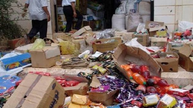 هيئة السلامة الصحية للمنتجات الغذائية  تحجز أكثر من 14 طنًا و690 لترًا من المواد الغذائية الفاسدة 