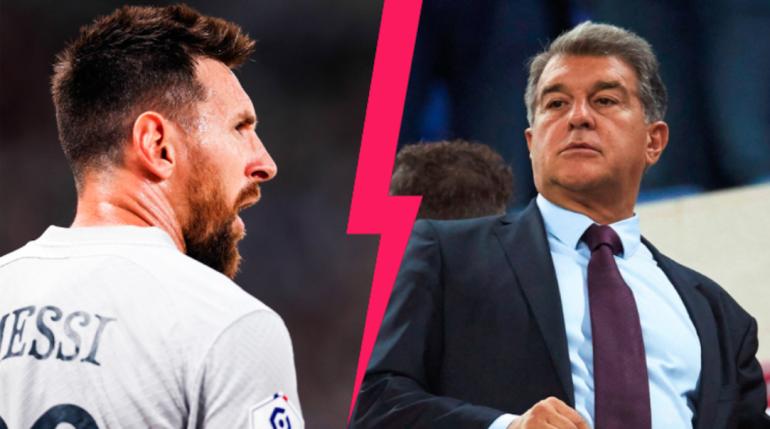 لابورتا يحسم الجدل حول عودة ميسي إلى برشلونة 