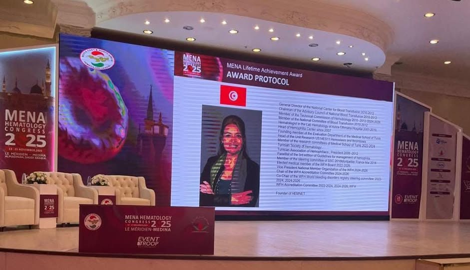  تتويج إقليمي جديد للطب التونسي.. آمنة قويدر تفوز بجائزة الإنجاز مدى الحياة 2025