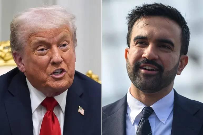 في أول مواجهة بين طرفي نقيض.. ترامب يلتقي مع ممداني 