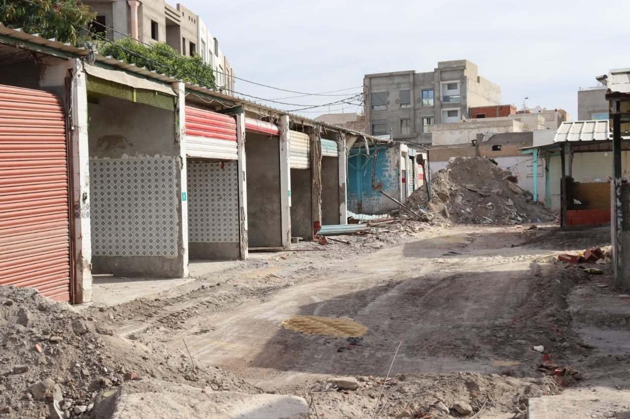 القيروان.. تقدم أشغال تهيئة سوق النحايسية بنسبة 50%